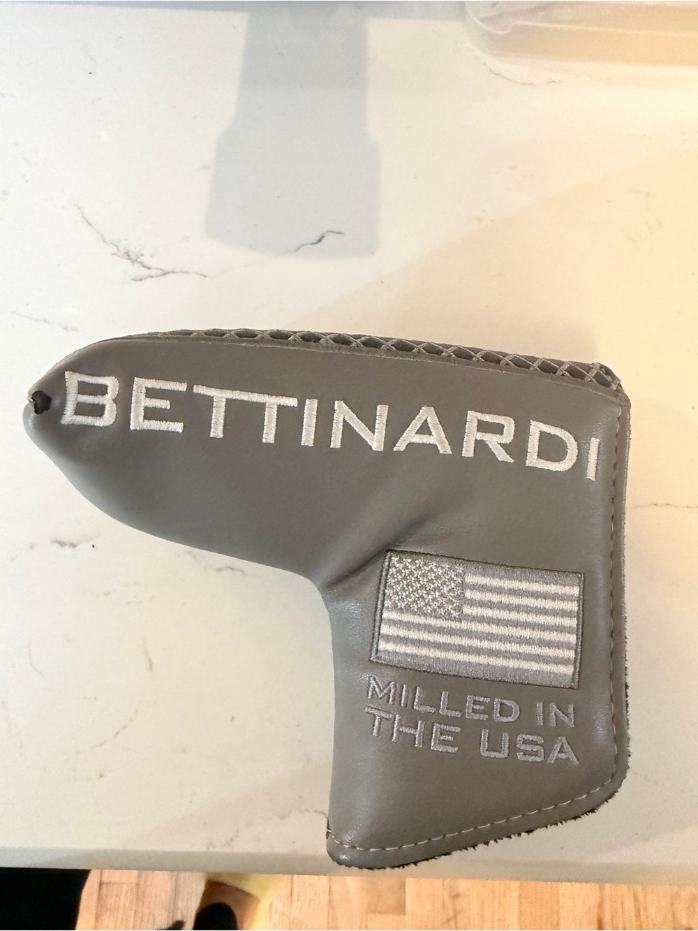 Bettinardi Gray Putter Headcover with Flag Embroidery